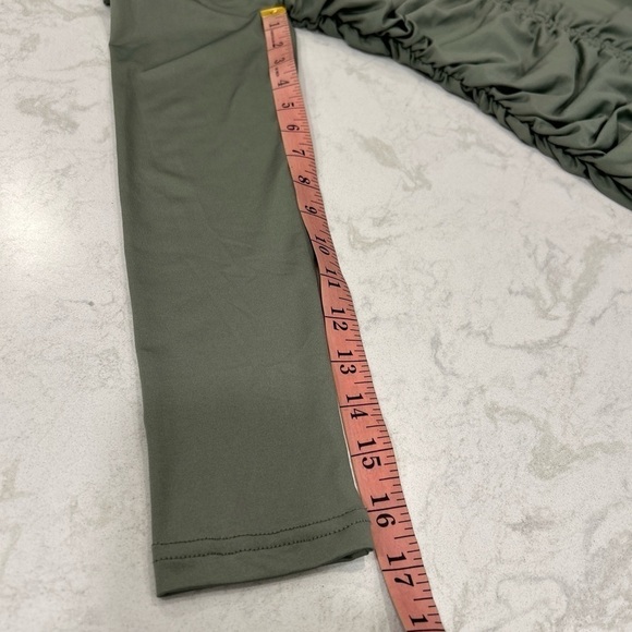 Baltic Born Women's Camden Town Midi Dress Ruched Green Sage Size Small - Picture 7 of 14